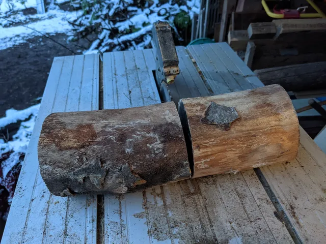 A cup, before the lathe